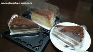 ティラミスケーキとチーズケーキ